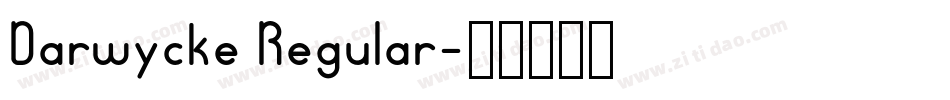 Darwycke Regular字体转换